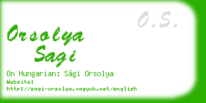 orsolya sagi business card