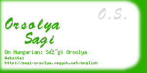 orsolya sagi business card